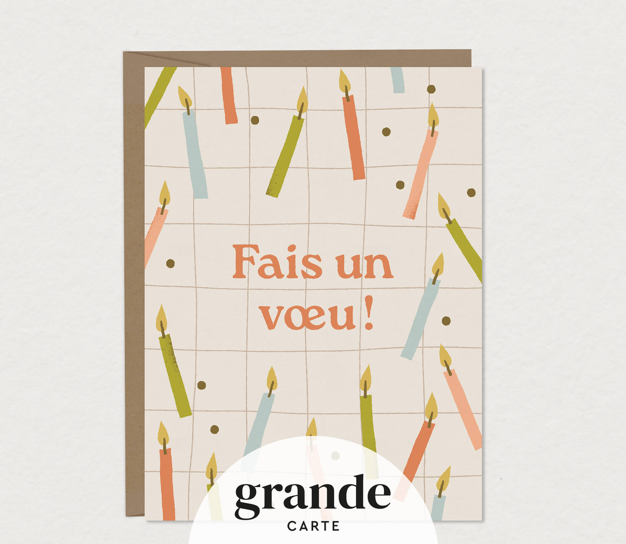 fais un voeu carte de souhaits grand format