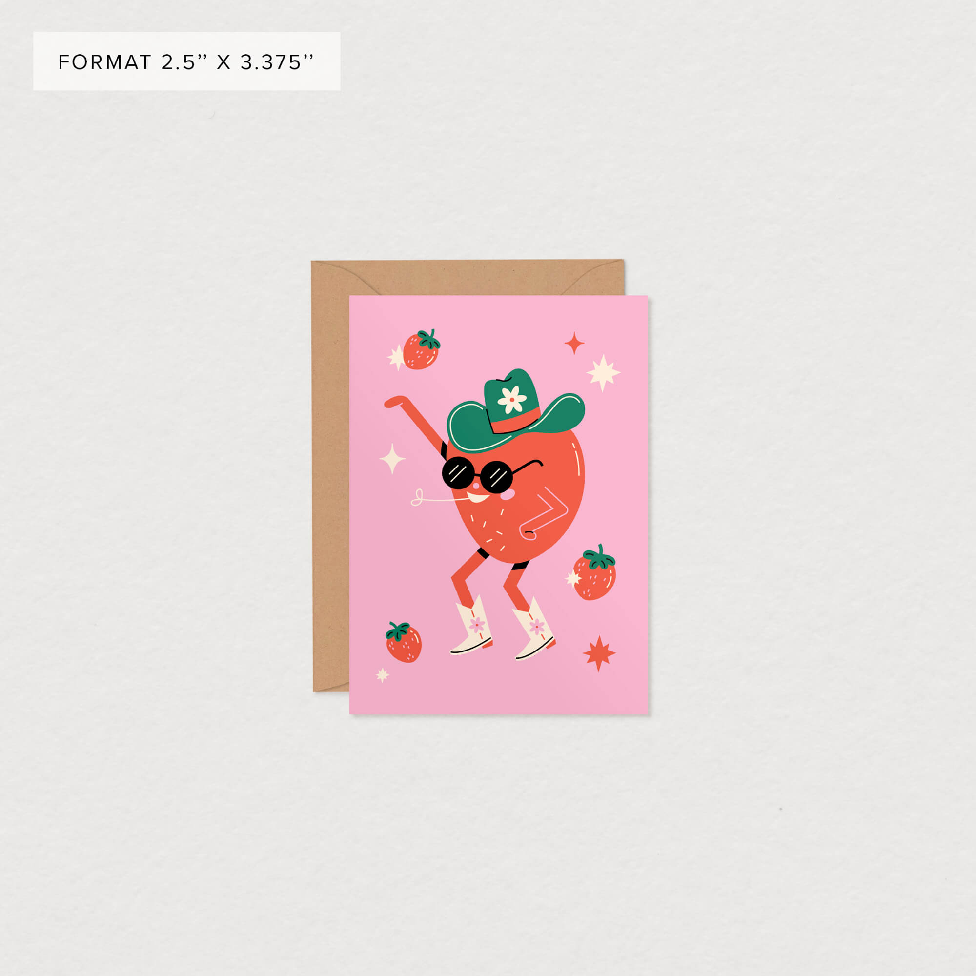 Carte de souhaits A2 - Strawberry Swing - Image 3