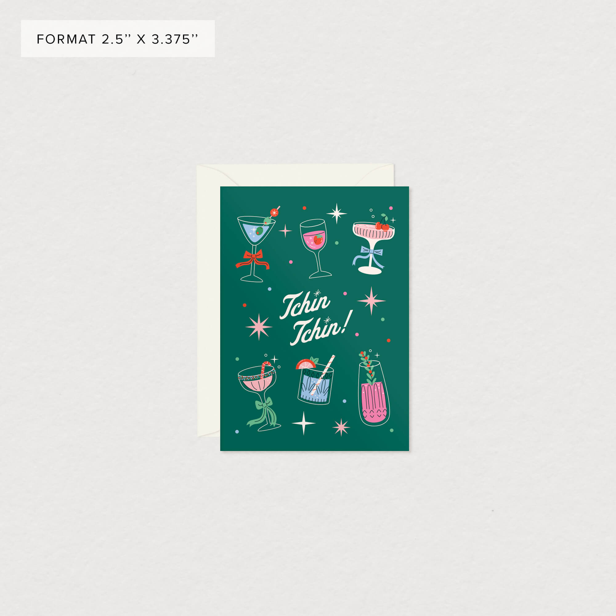 Carte de souhaits A2 - Tchin tchin - Image 2