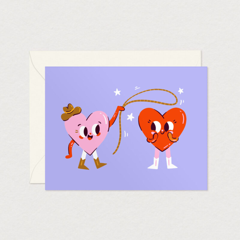 carte de souhaits amoureux