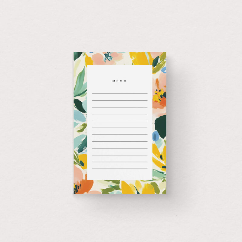 bloc notes viva flora mimosa design