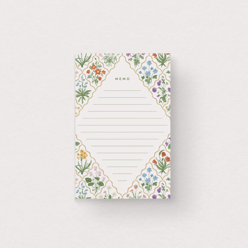 bloc notes jardin anglais mimosa design