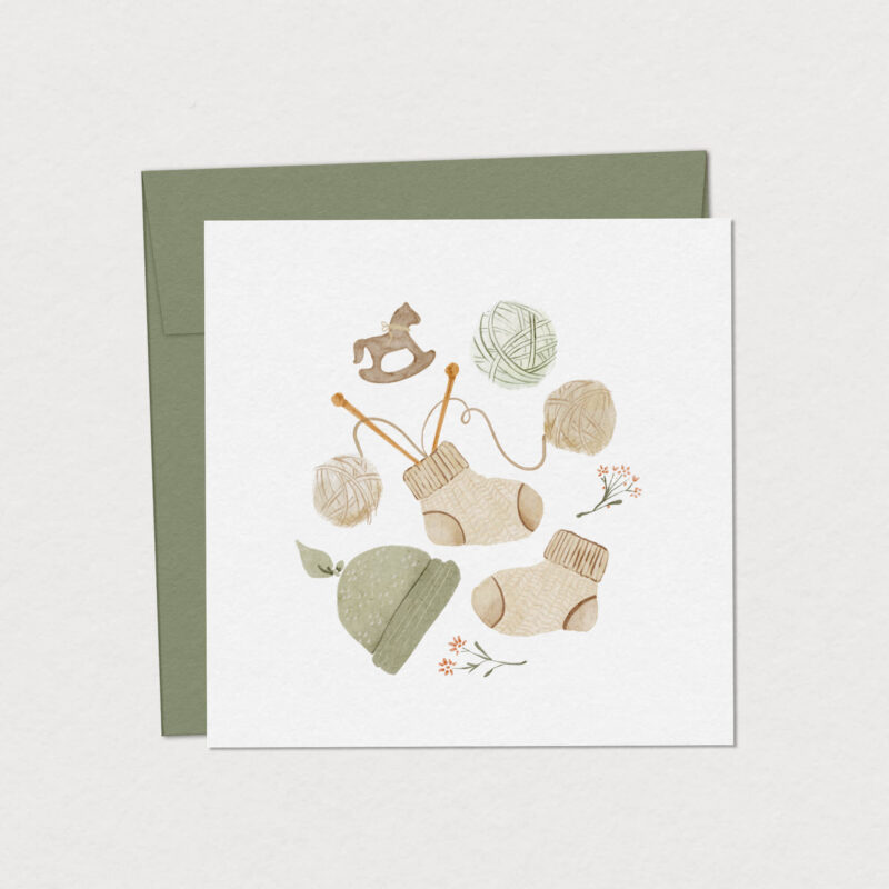 carte de souhaits de naissance petit tresor