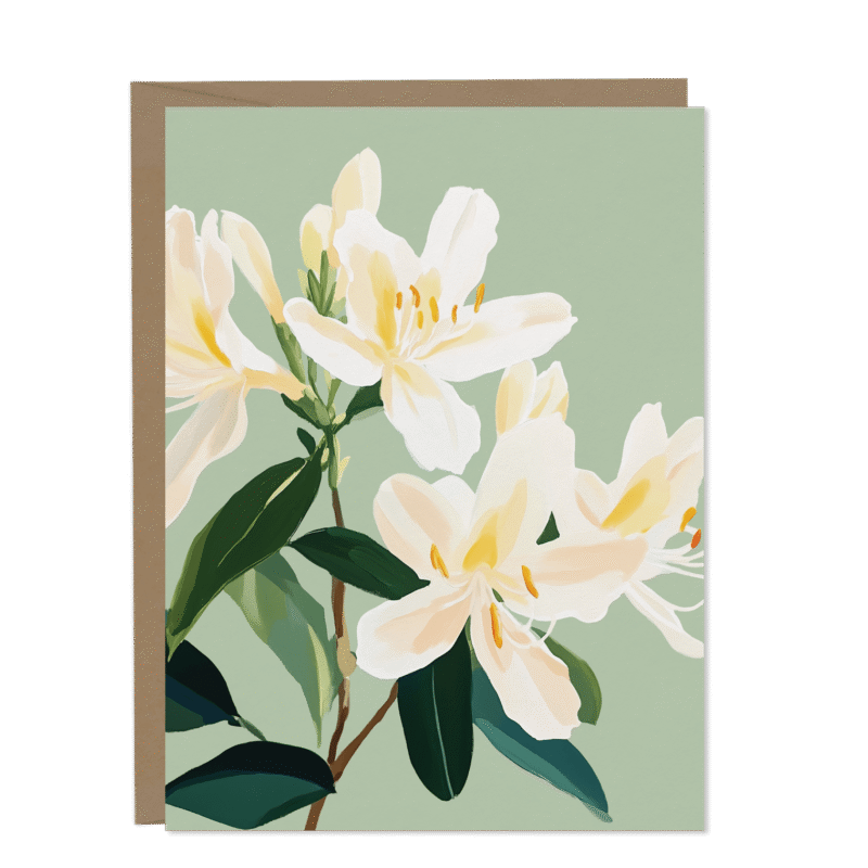 grande carte de souhait fleur de lys